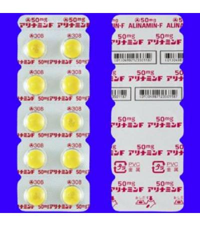 50mgAlinamin-F Sugar-Coated Tablets: 100 tablets