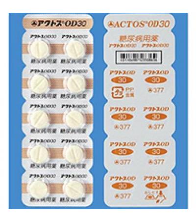 Actos OD Tablets 30 20tablets