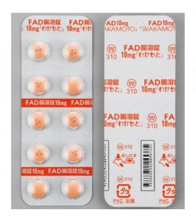 FAD Enteric Coated Tablets 10mg「WAKAMOTO」 100Tablets