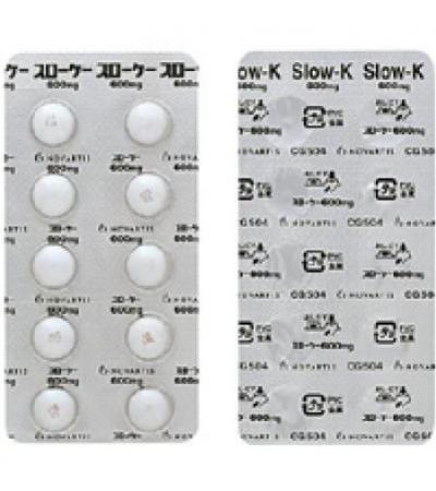 Slow-K Tablets 600mg: 100's