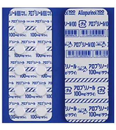 ALLOPURINOL Tablets 100mg SAWAI 100tablets