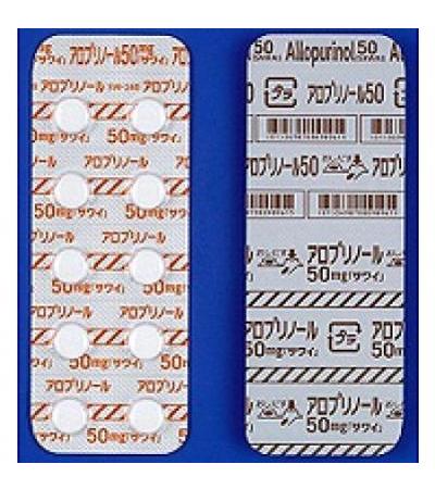 ALLOPURINOL Tablets 50mg SAWAI 100tablets