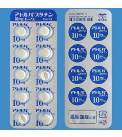 ATORVASTATIN TABLETS 10mg TOWA：50 tablets