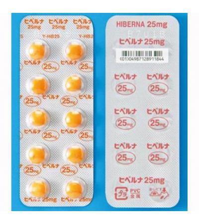 Hiberna Sugar-Coated Tablets: 25mg: 100tablets
