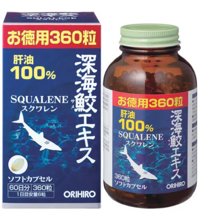 Акулий сквален Orihiro 360 гранул