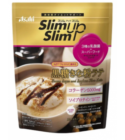 Asahi Slim Up Slim диетический протеиновый коктейль Kinato Latte / 315гр
