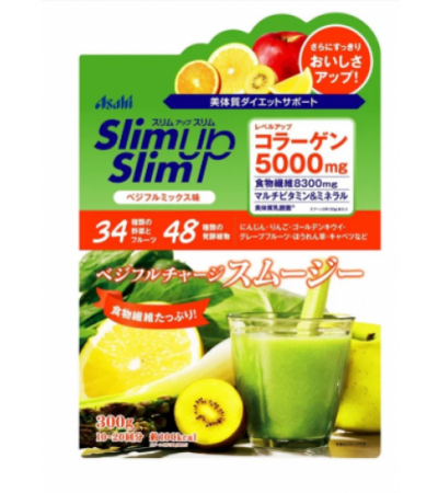 Asahi Slim Up Slim диетический протеиновый коктейль Мультифрукт 300гр