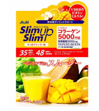 Asahi Slim Up Slim диетический протеиновый коктейль Фруктов-овощной 300гр